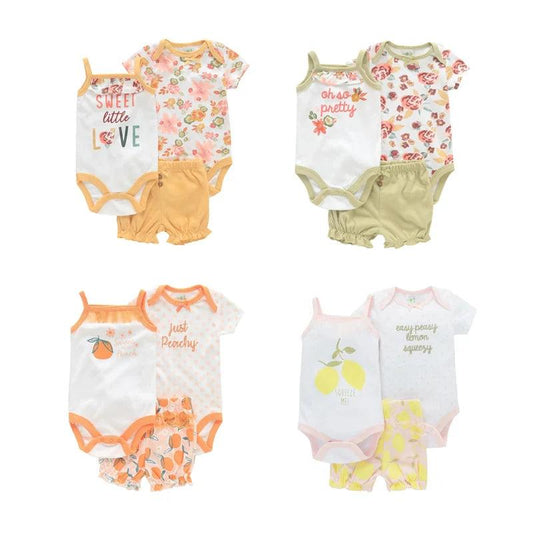 3PCS  Floral Newborn Infant Clothes Set  Pants/ Cotton /Rompers