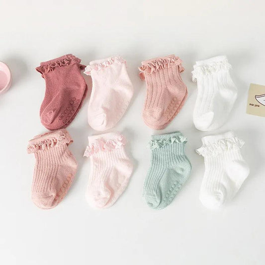 3 Pairs Infant Newborn Socks Cotton