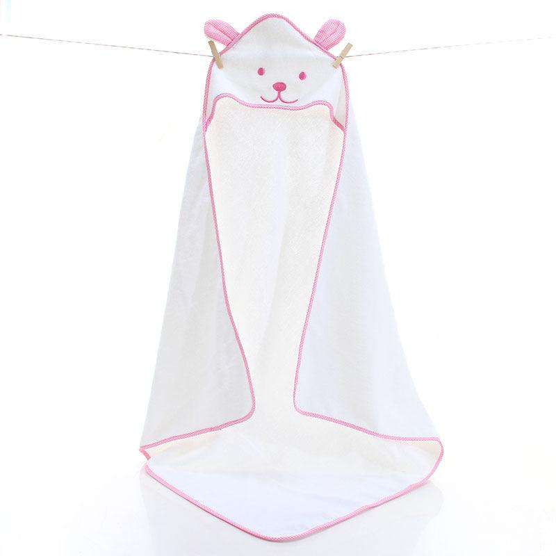 Cartoon embroidered bear cotton children's bath towel