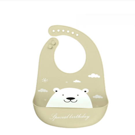 Silicone Baby Eating Bib Stereo Waterproof