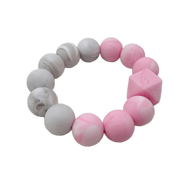 Spot  Baby Teether Bracelet Food Grade Silicone Baby Soothing Molars