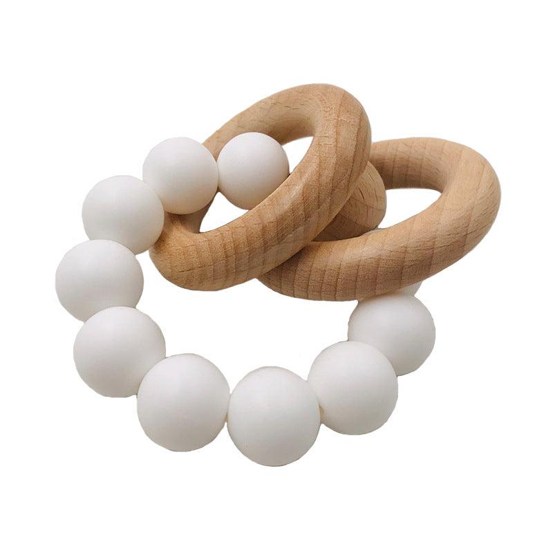 Spot  Baby Teether Bracelet Food Grade Silicone Baby Soothing Molars