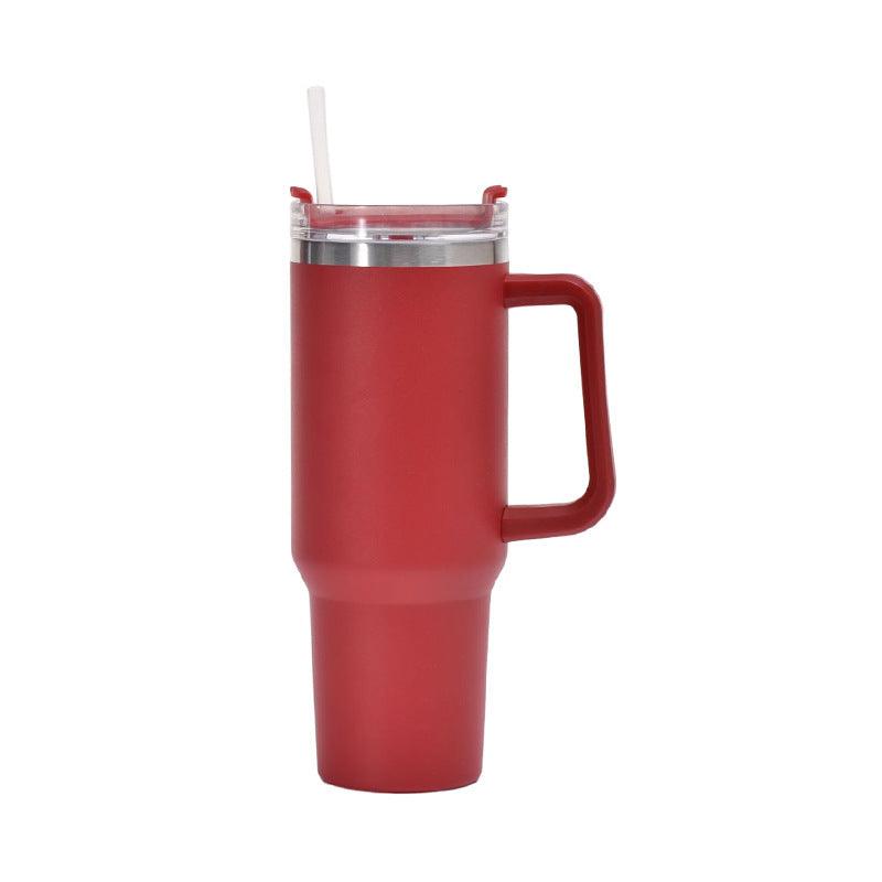 Straw Coffee/Smoothie/Water Insulation Cup With Handle Portable Stainless Steel - New Life Nest