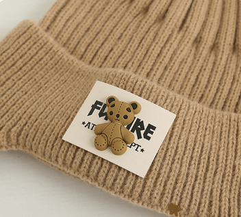 Children's Knitted Warm Bear Woolen Cap