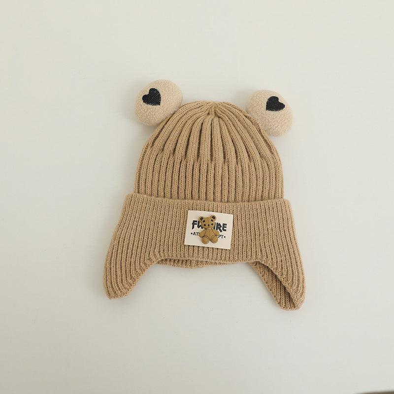 Children's Knitted Warm Bear Woolen Cap