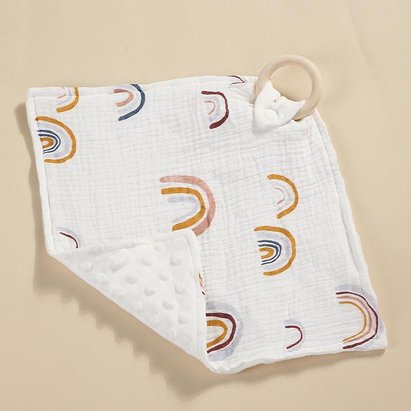 Bite Ring Double-layer Crepe Saliva Towel