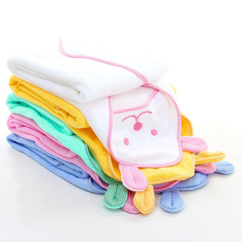 Cartoon embroidered bear cotton children's bath towel