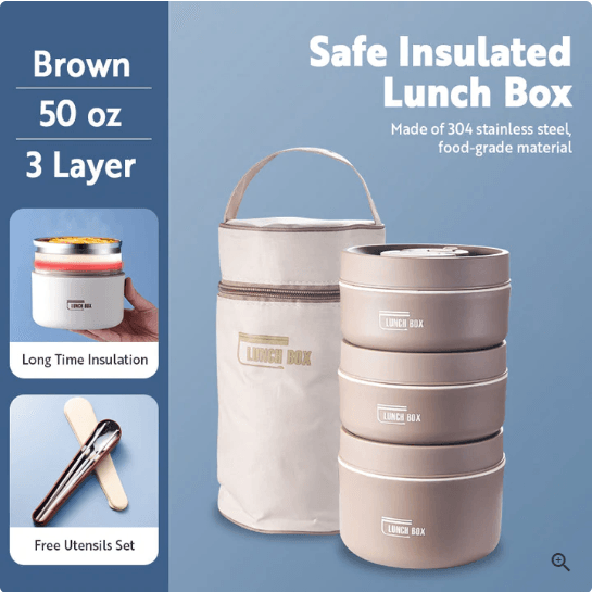 Portable Self-heating  Thermal Insulation food Box