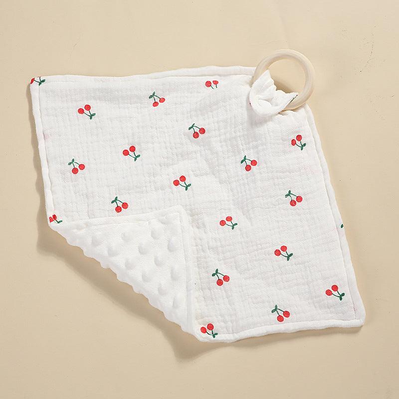 Bite Ring Double-layer Crepe Saliva Towel