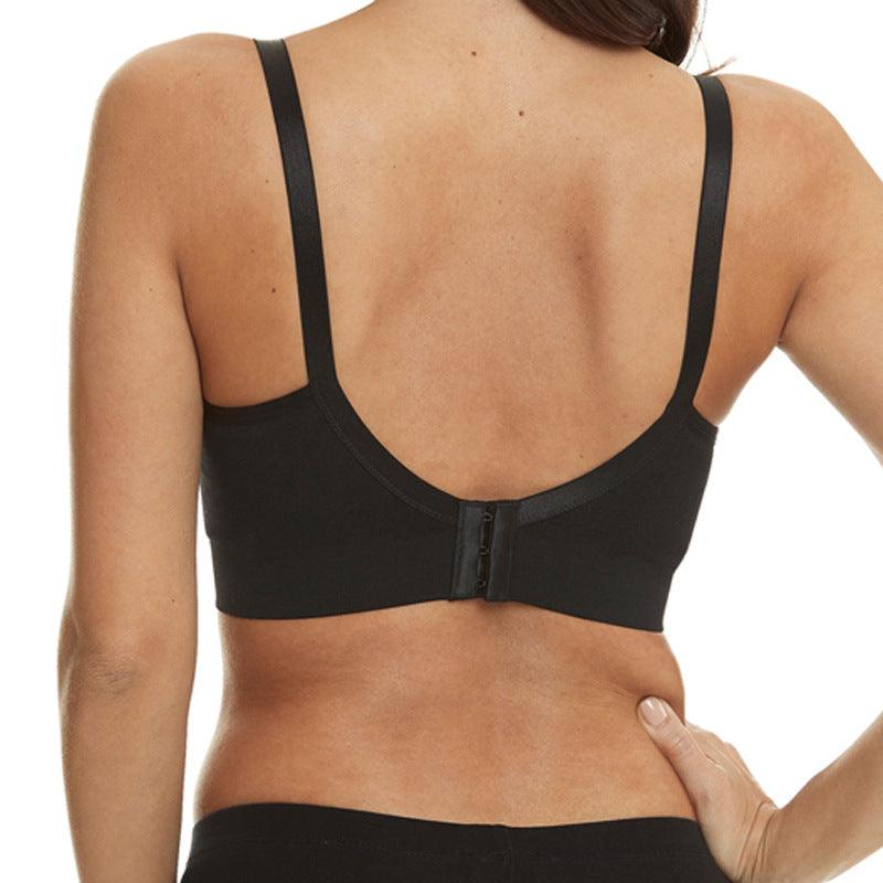 Breastfeeding bra without underwire