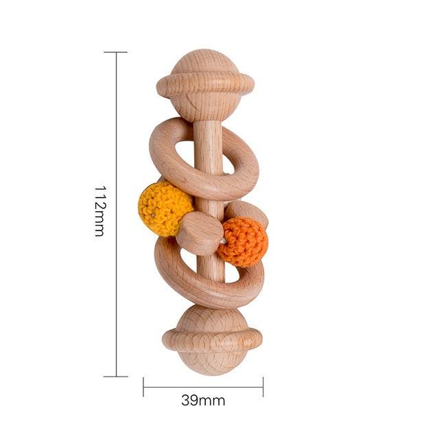 Wooden Baby Teether Toy