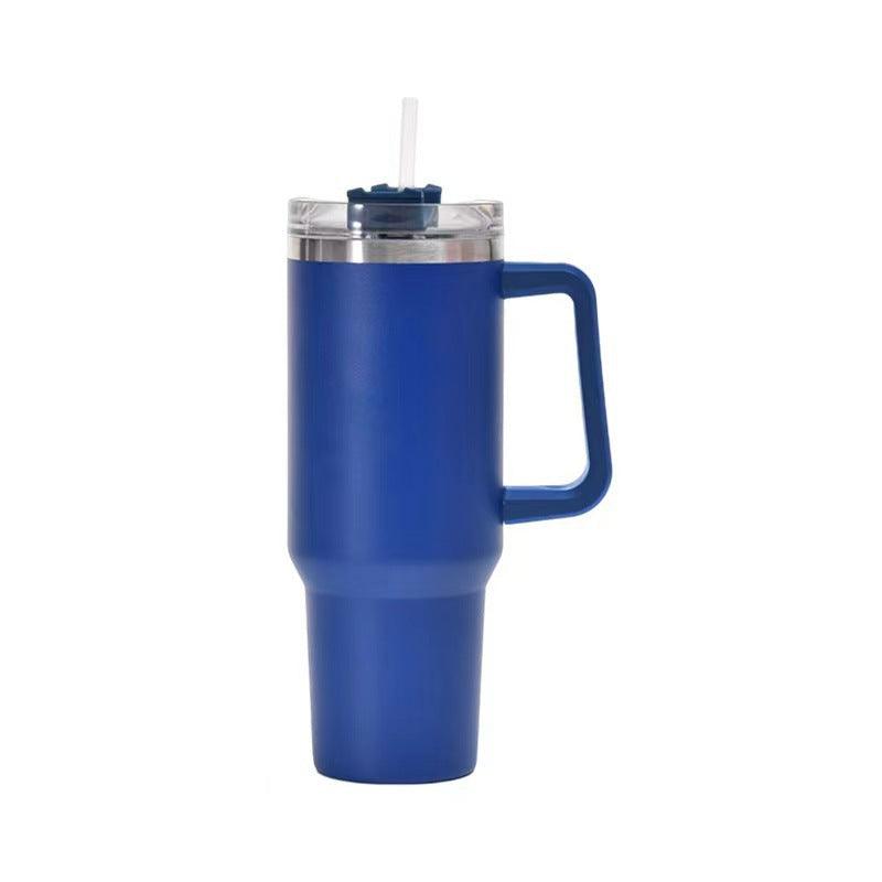 Straw Coffee/Smoothie/Water Insulation Cup With Handle Portable Stainless Steel - New Life Nest