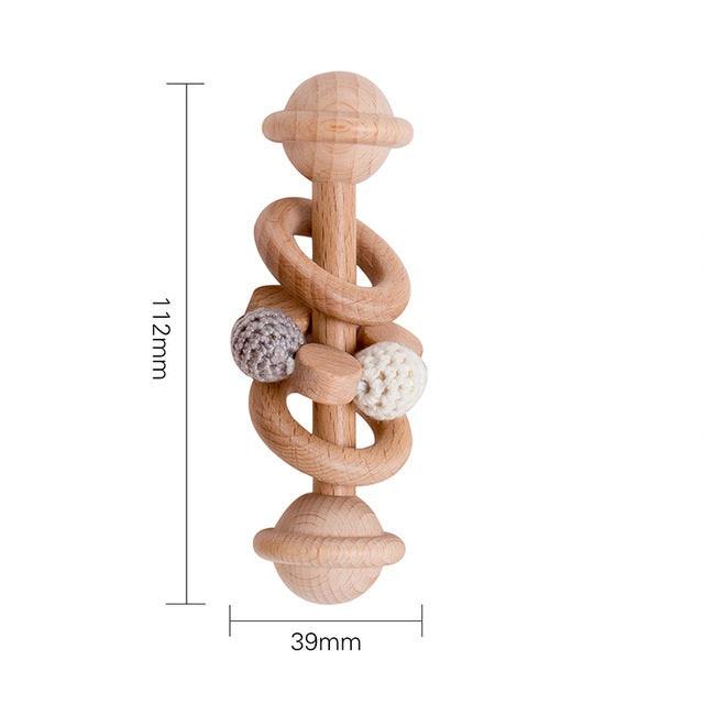 Wooden Baby Teether Toy