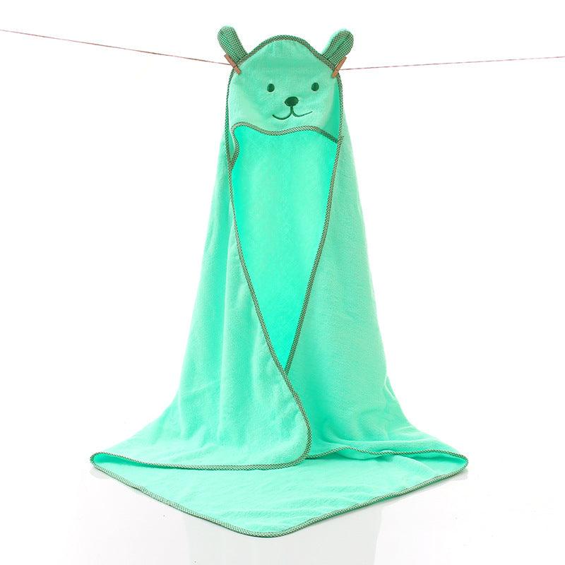 Cartoon embroidered bear cotton children's bath towel