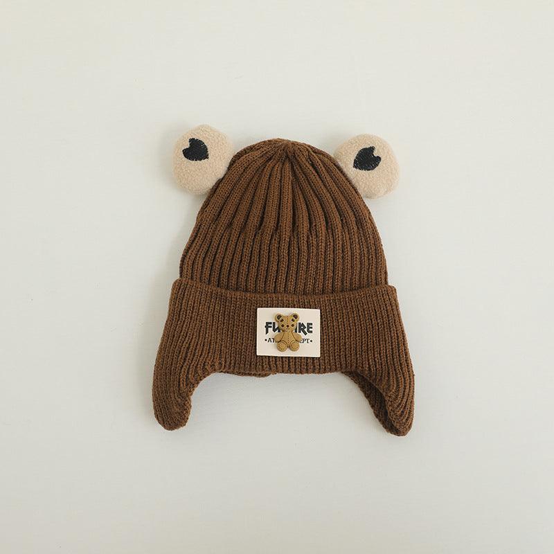 Children's Knitted Warm Bear Woolen Cap