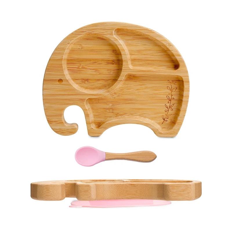 1 Set Bamboo Wooden Dinnerware - New Life Nest