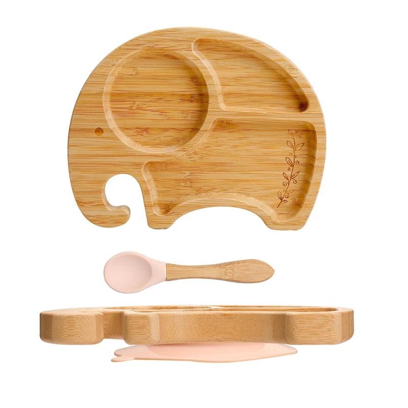 1 Set Bamboo Wooden Dinnerware - New Life Nest