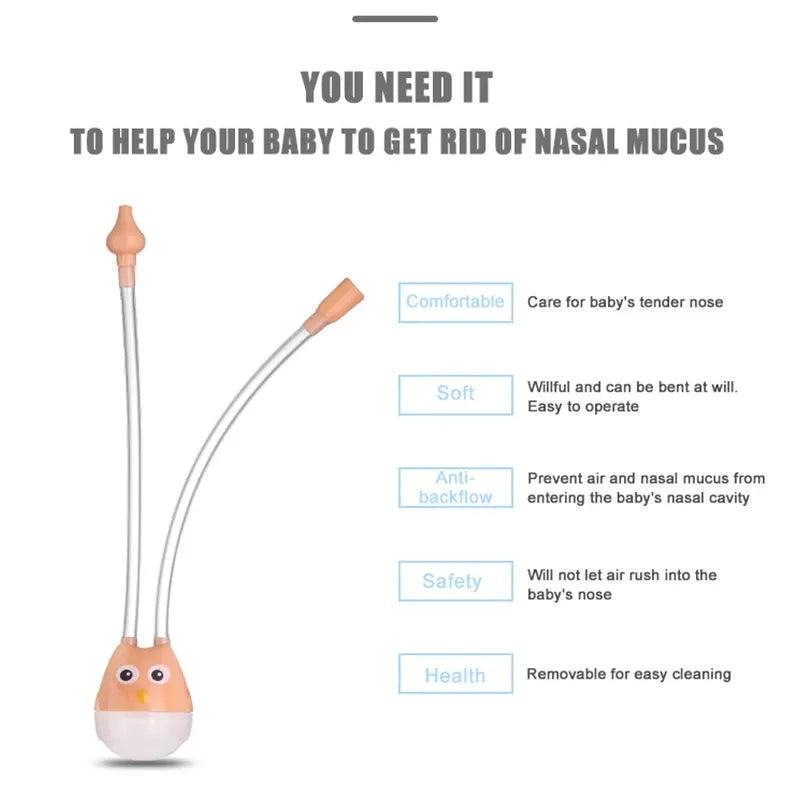 Newborn Baby Nasal Aspirator for Children Nose Cleaner Sucker