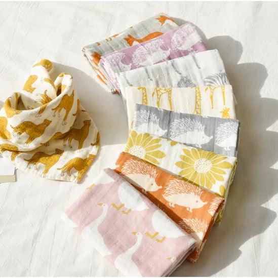 Newborn Soft cartoon Baby Blanket Muslin Swaddle Wrap from Cotton / Bamboo Fiber