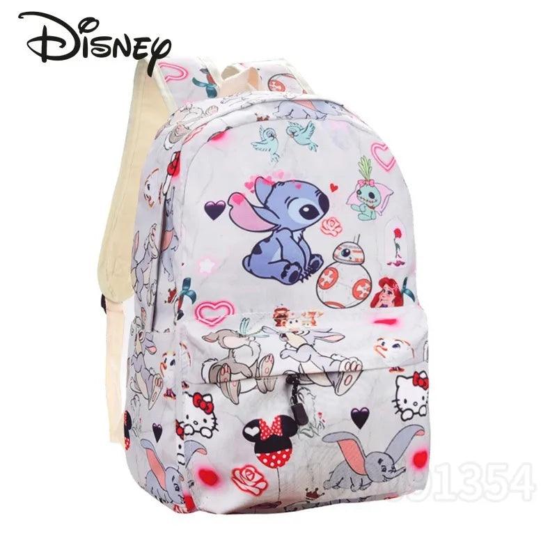 Disney New Children's School Bag Cartoon Fashion3-piece