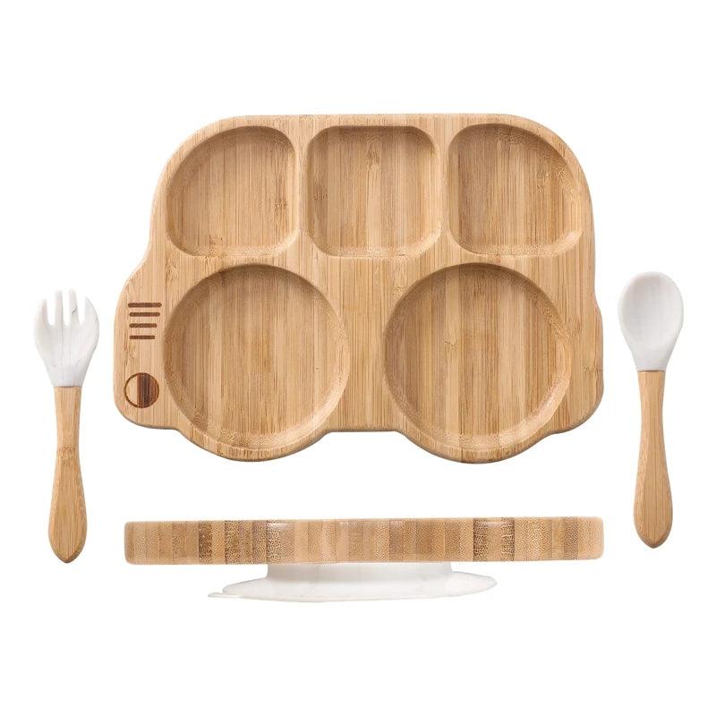 1 Set Bamboo Wooden Dinnerware - New Life Nest