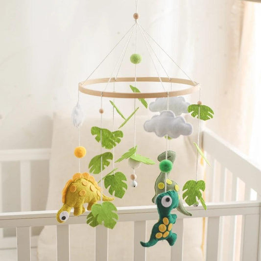 Baby Crib Mobile Bed Bell Wooden Rattles Toy