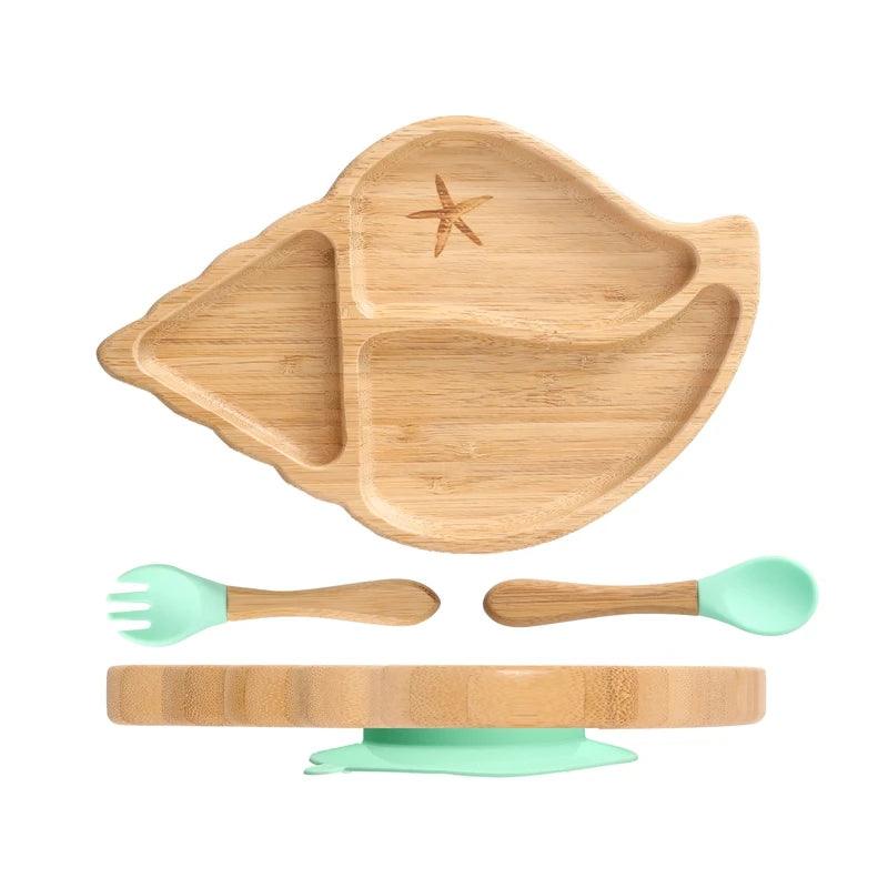 1 Set Bamboo Wooden Dinnerware - New Life Nest