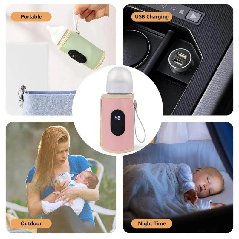 Adjustable Milk Bottle Insulated  Breastmilk Heating Bag /USB Charging Heater