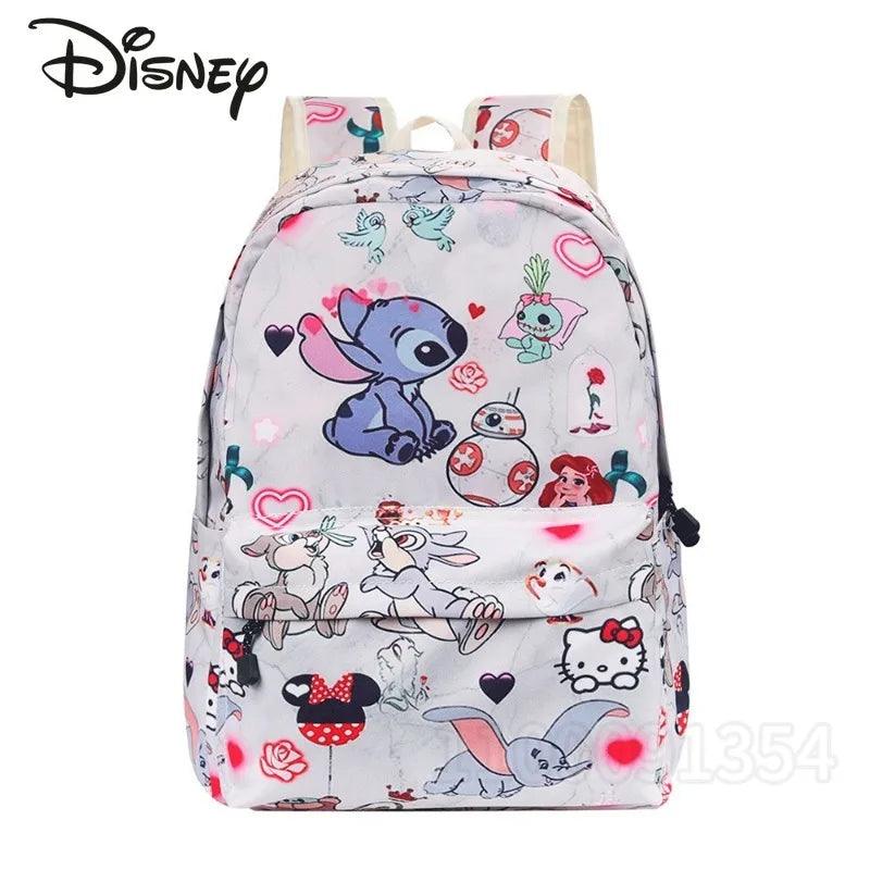 Disney New Children's School Bag Cartoon Fashion3-piece