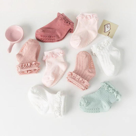 3 Pairs Infant Newborn Socks Cotton