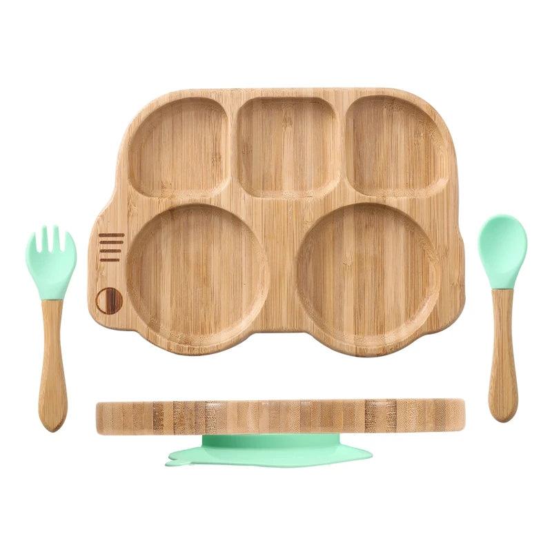 1 Set Bamboo Wooden Dinnerware - New Life Nest