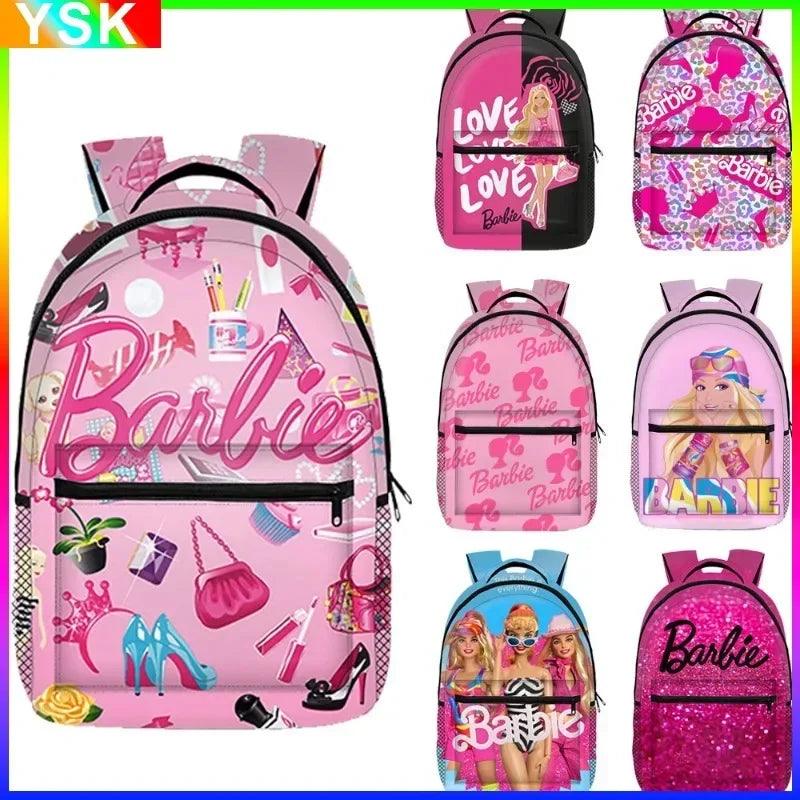 Barbie School  Backpack Large Capacity