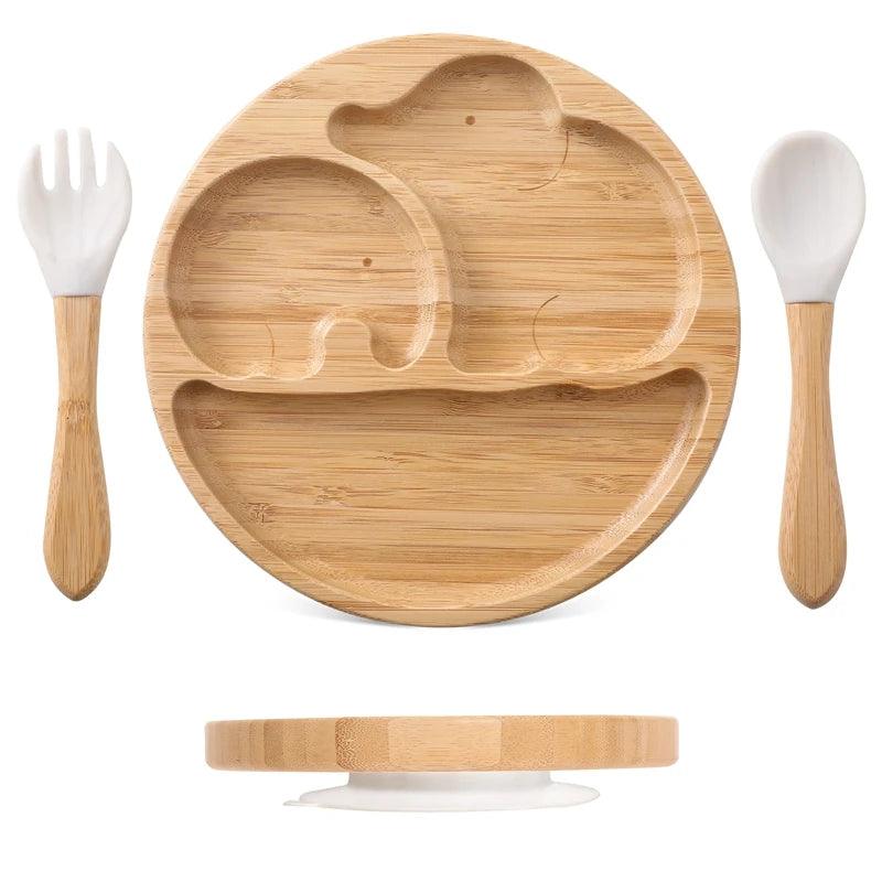 1 Set Bamboo Wooden Dinnerware - New Life Nest