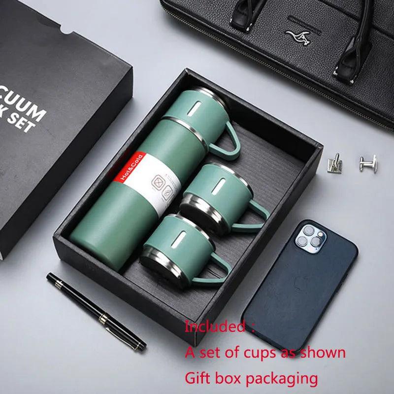 Stainless Steel Thermos Cup Set or Single Cup Portable Sport Travel Gift Box Coffee/ Water Bottles