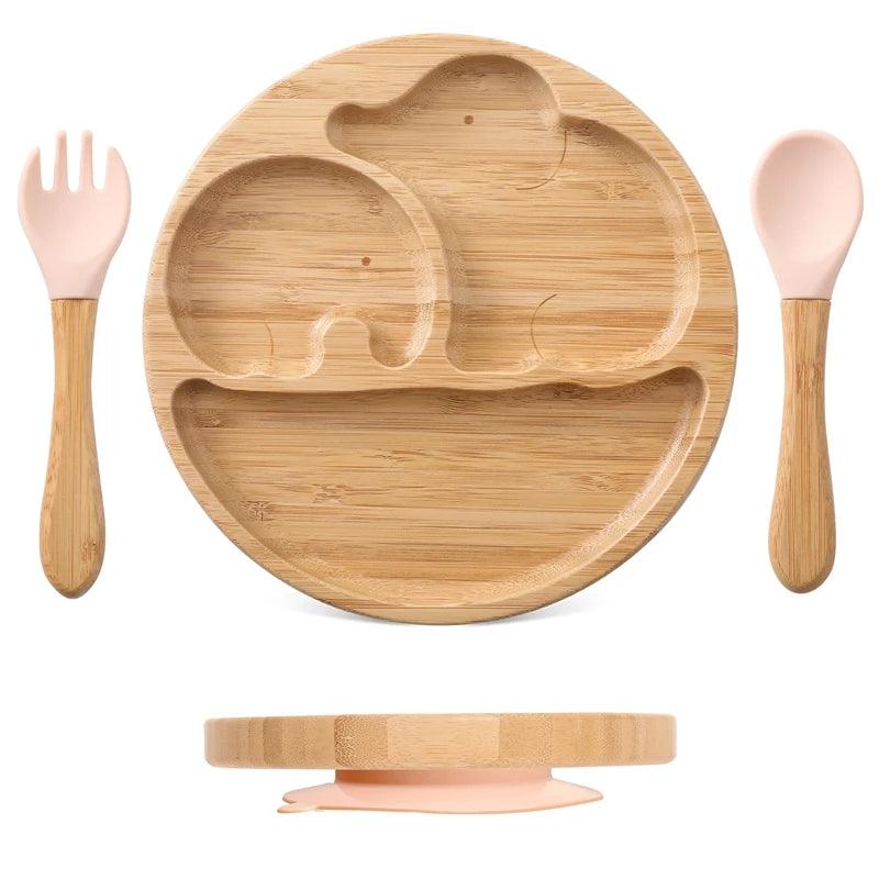 1 Set Bamboo Wooden Dinnerware - New Life Nest