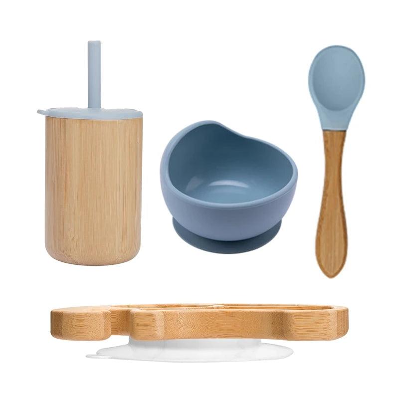 1 Set Bamboo Wooden Dinnerware - New Life Nest