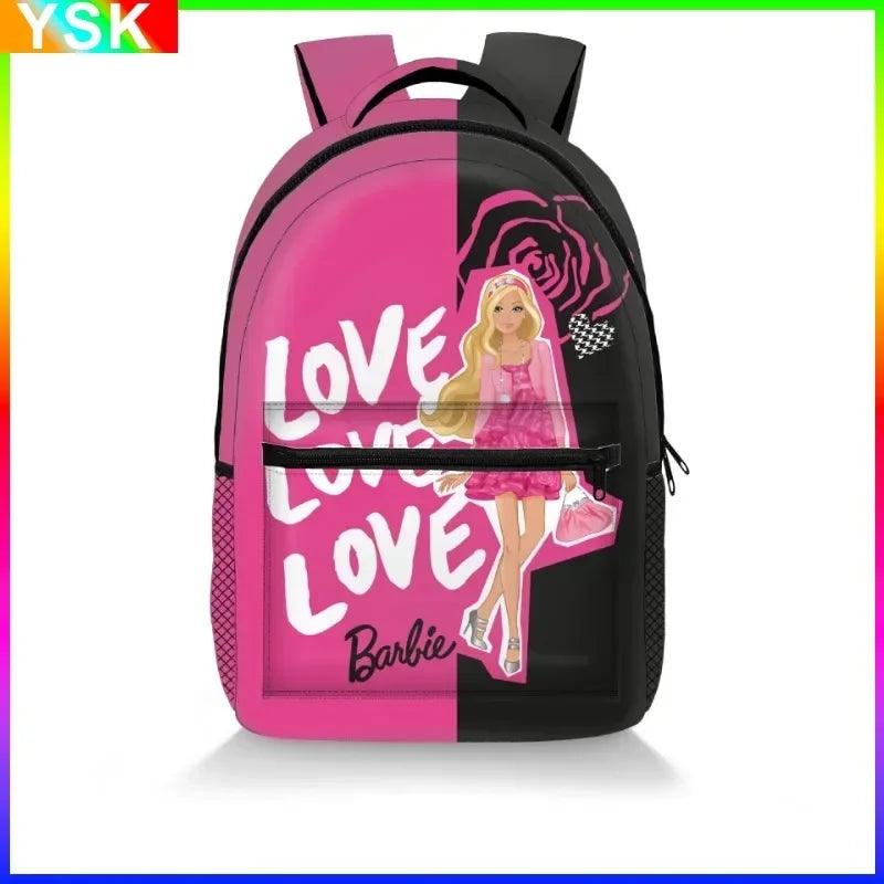 Barbie School  Backpack Large Capacity