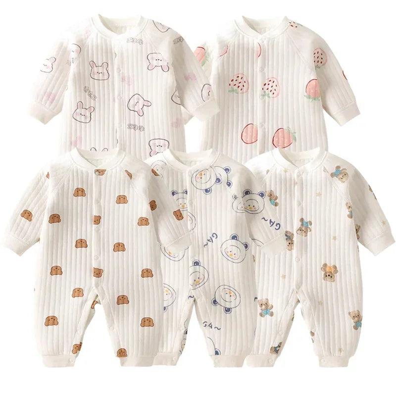 Newborn 100% Cotton Long Sleeve Bodysuits