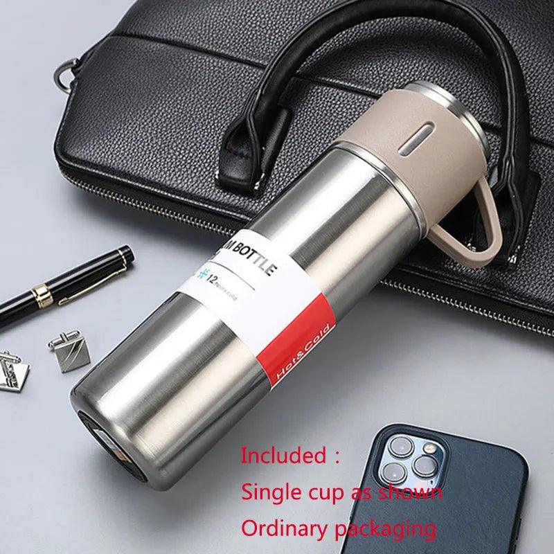 Stainless Steel Thermos Cup Set or Single Cup Portable Sport Travel Gift Box Coffee/ Water Bottles