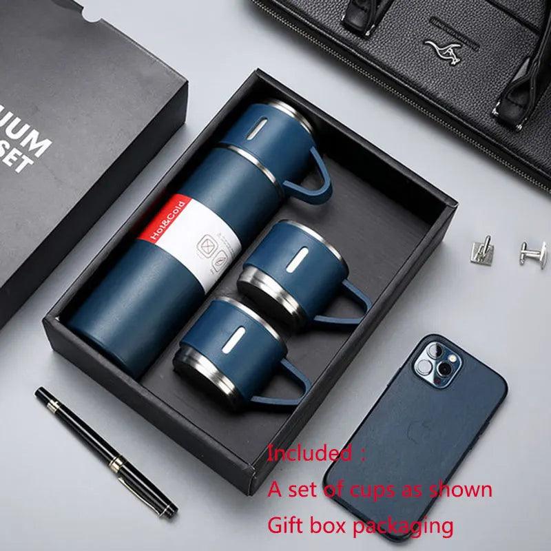 Stainless Steel Thermos Cup Set or Single Cup Portable Sport Travel Gift Box Coffee/ Water Bottles