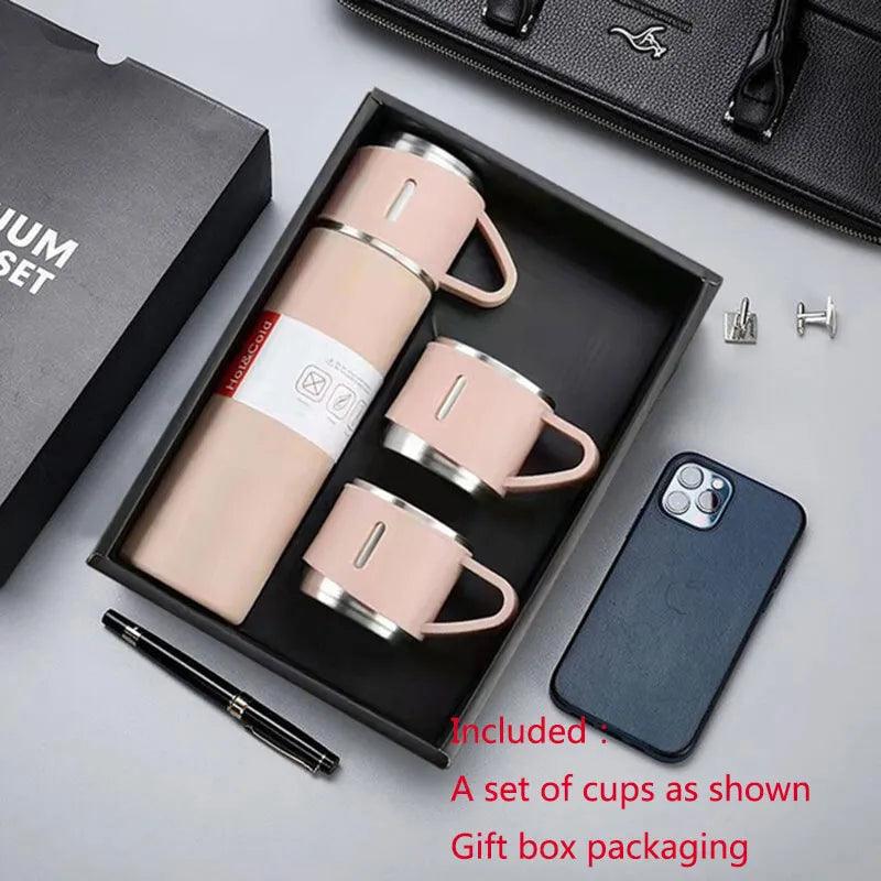 Stainless Steel Thermos Cup Set or Single Cup Portable Sport Travel Gift Box Coffee/ Water Bottles