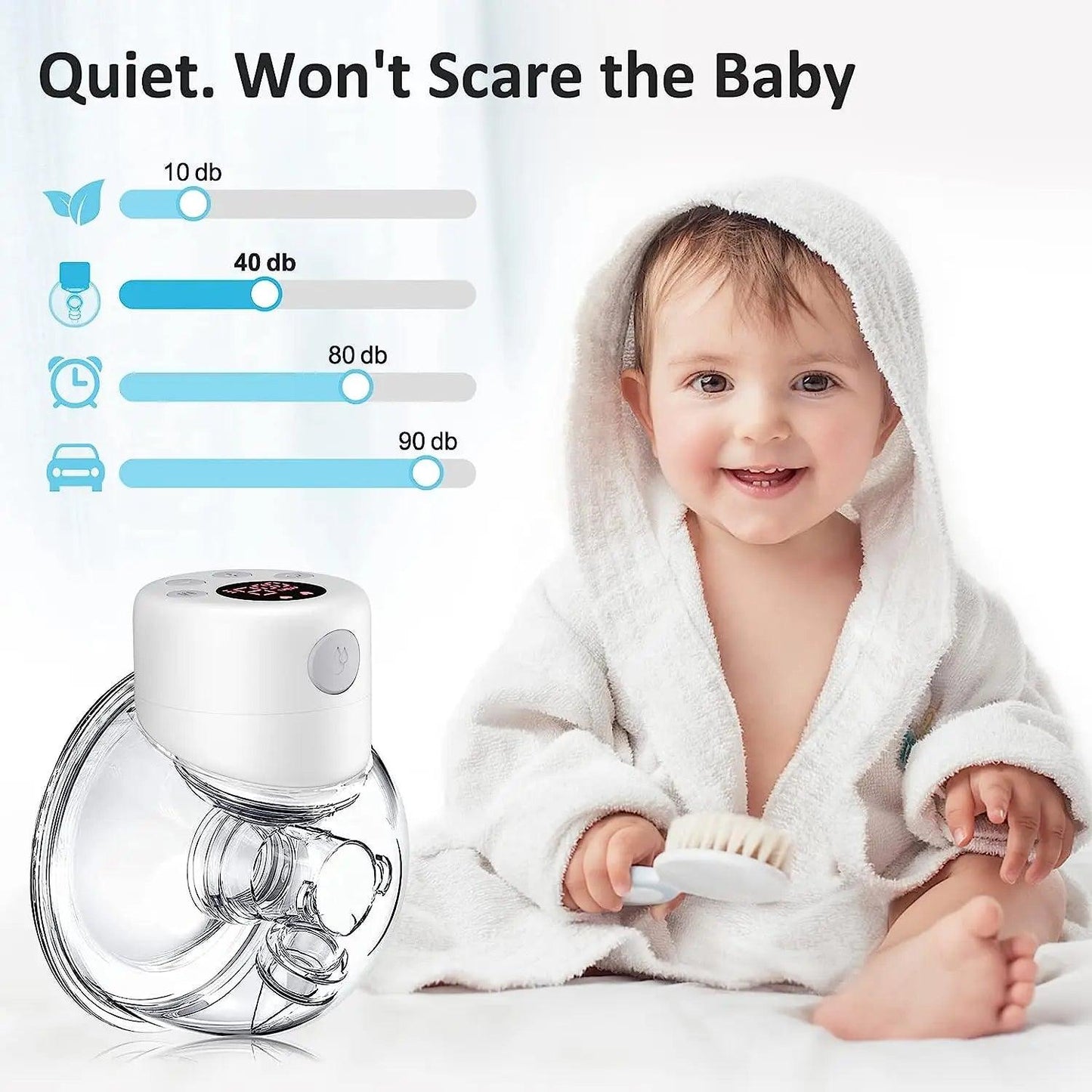 Hands-Free Electric Breast Pump - Portable Wearable Milk Extractor