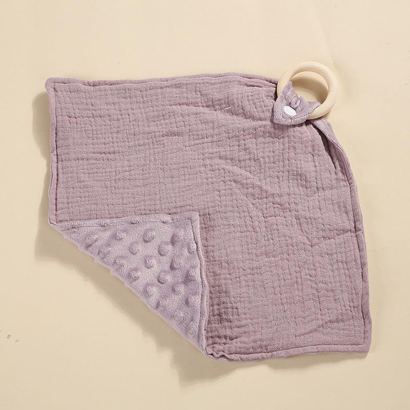 Bite Ring Double-layer Crepe Saliva Towel