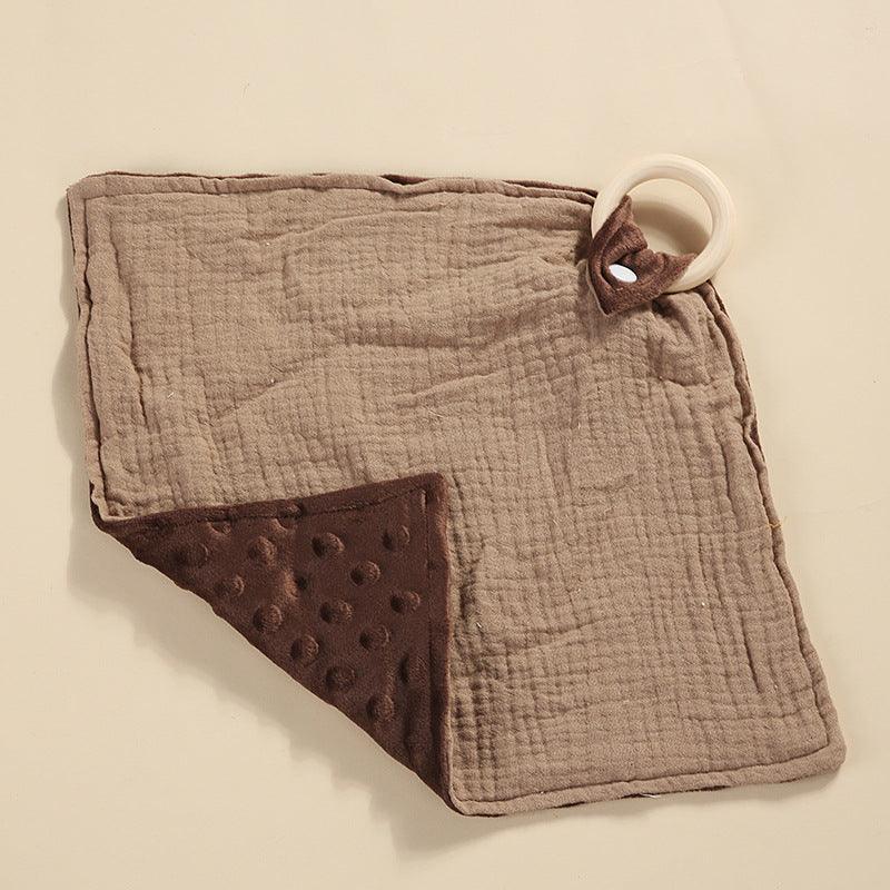 Bite Ring Double-layer Crepe Saliva Towel