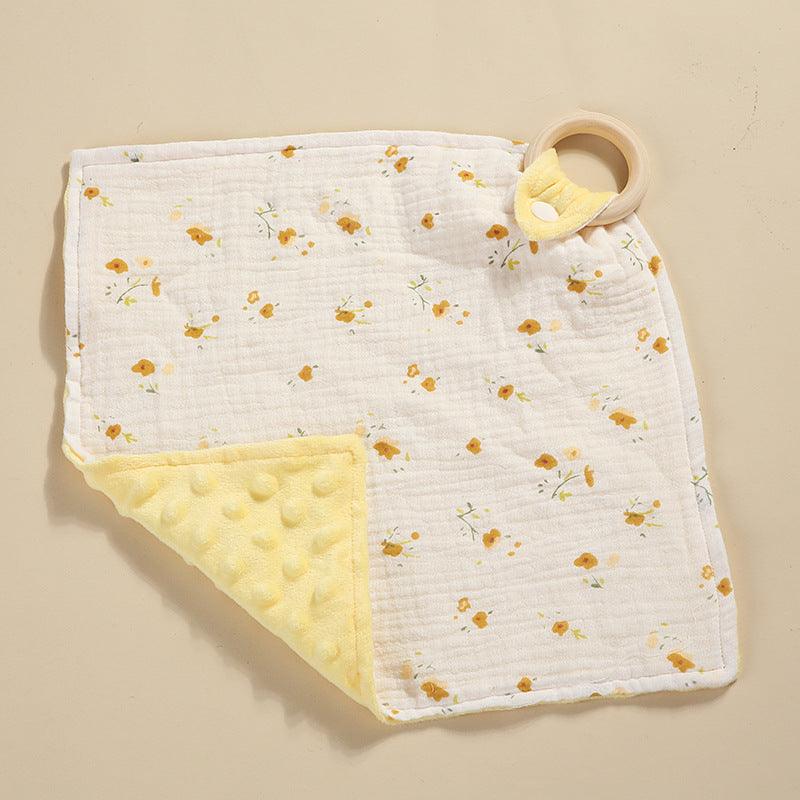 Bite Ring Double-layer Crepe Saliva Towel