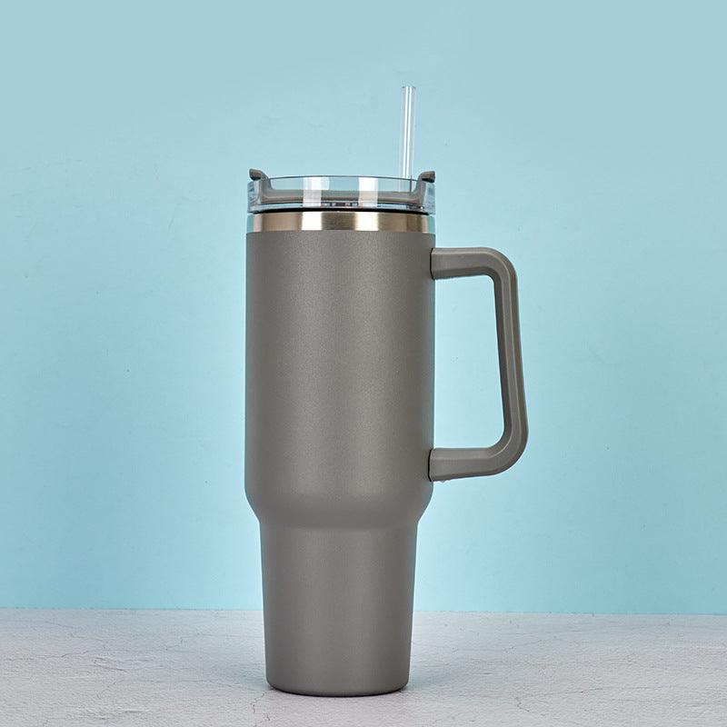 Straw Coffee/Smoothie/Water Insulation Cup With Handle Portable Stainless Steel - New Life Nest